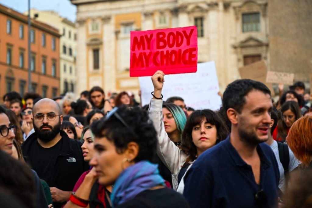 ["Manifestazione Pro Choice". Crediti: Alberto Pizzoli/Afp/Getty Images]
